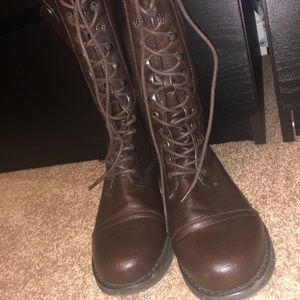 Brown Combat Boots